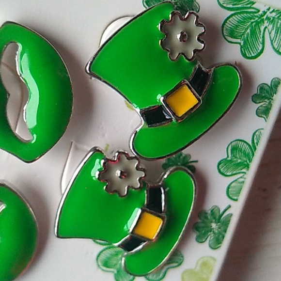 St. Patrick's Day Earrings - Picture 3 of 3